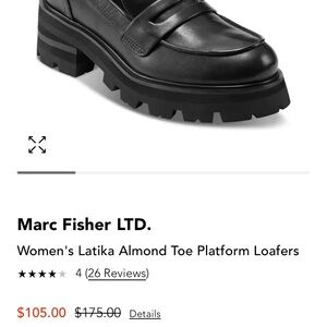 NWOT, beautiful leather Marc fisher loafers